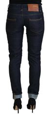 Acht Blue Cotton Low Waist Slim Fit Women Casual Jeans - W26 - Jeans