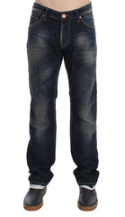 Acht Blue Wash Straight Fit Low Waist Jeans - W34 - Jeans