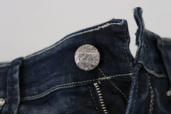 Acht Blue Washed Cotton Slim Fit Women Denim Jeans - W26 - Jeans