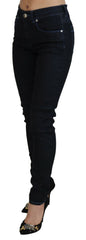 Acht Dark Blue Low Waist Slim Fit Women Denim Jeans - W26 - Jeans