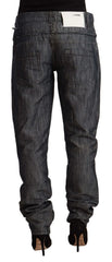 Acht Dark Gray Ramie Mid Wide Waist Straight Denim Jeans - W26 | IT40 - Jeans