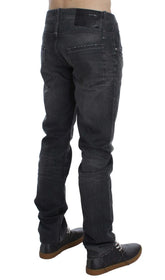 Acht Gray Cotton Regular Low Fit Jeans - W34 - Jeans