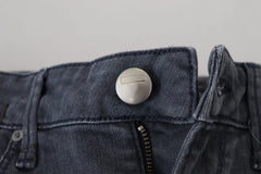 Acht Gray Cotton Skinny Low Waist Women Casual Denim Jeans - W26 - Jeans