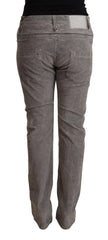 Acht Gray Cotton Straight Fit High Waist Pants - W34 - Jeans
