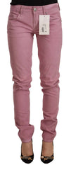Acht Pink Cotton Slim Fit Women Denim Skinny Jeans - W26 - Jeans