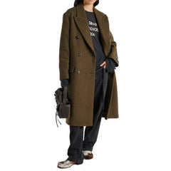 Acne Studios Brown Fibers Coat - 42
