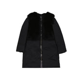 Add Black Polyester Coat - 50