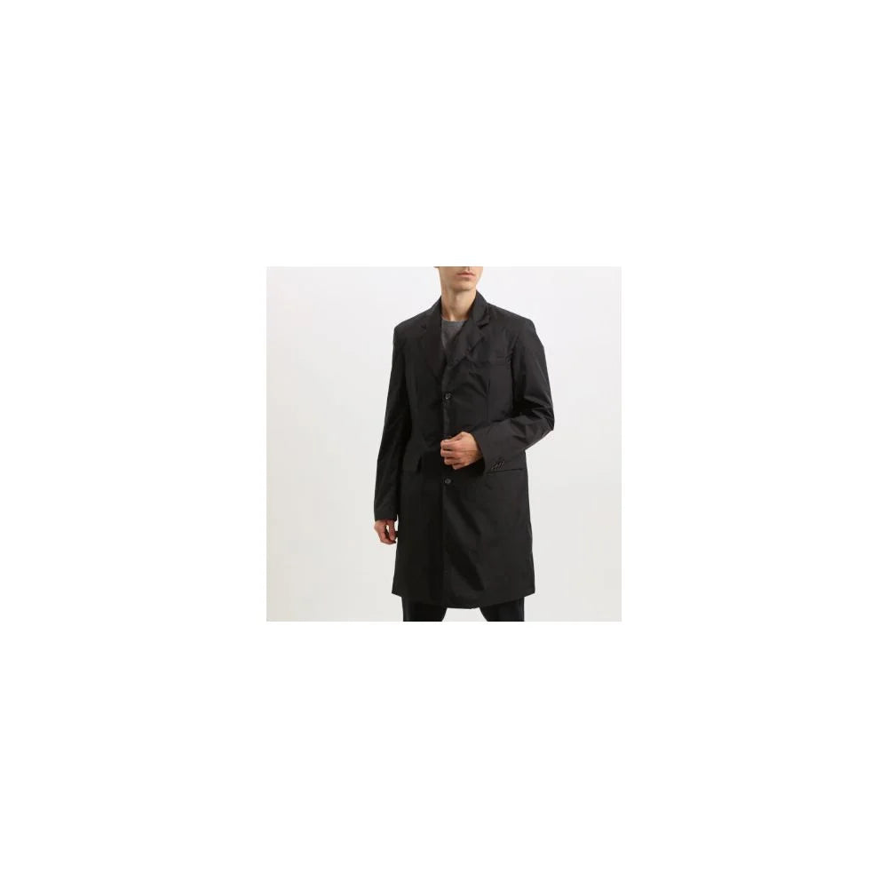 Add Black Polyester Jacket - IT50 | M-L - Trench Coats