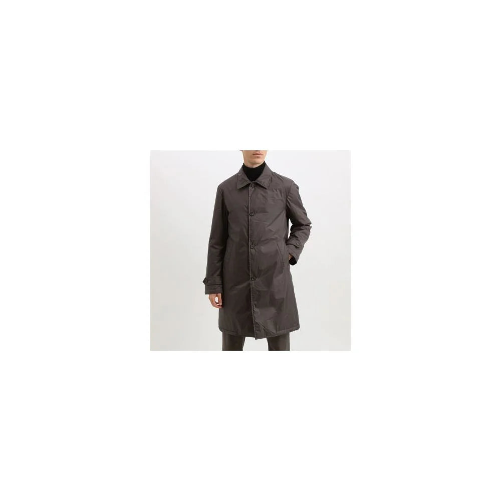 Add Brown Polyester Men’s Trench Jacket - IT50 | L - Trench Coats