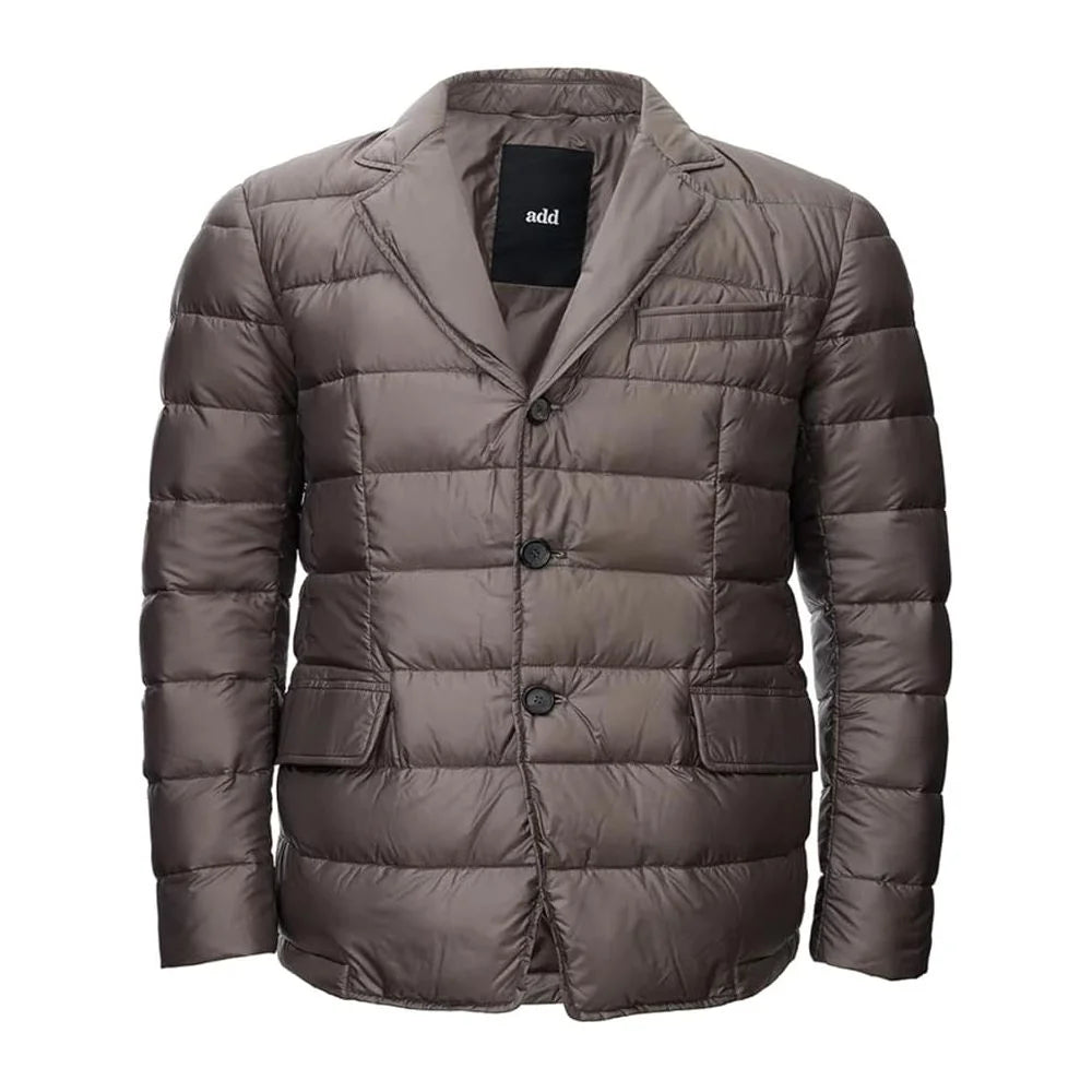 Add Gray Polyamide Men Jacket - IT50 | L - Puffer Jackets
