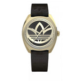 Adidas Black Leather Watch