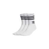 Adidas White Cotton Sock - Crew Socks