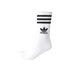 Adidas White Cotton Sock - Crew Socks