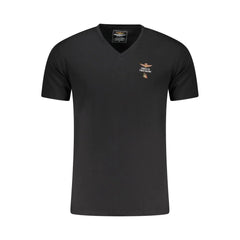 Aeronautica Militare Black Cotton Men Underwear Shirt