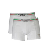 Aeronautica Militare White Cotton Men Boxer - Boxer Briefs