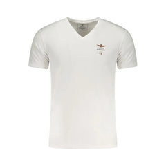 Aeronautica Militare White Cotton Men Underwear Shirt - T-Shirts