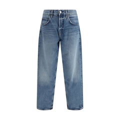 Agolde Light Blue Recycled Cotton Tapered Jeans