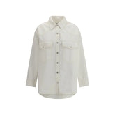 Agolde White Denim Shirt