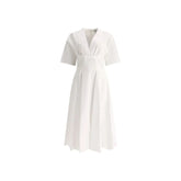 Alaïa White Cotton Casual Dress