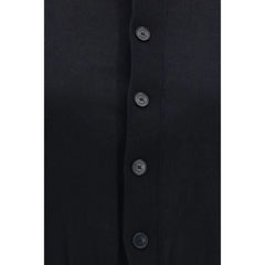 ALAINPAUL Black Cotton Cardigan