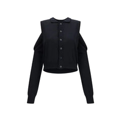 ALAINPAUL Black Cotton Cardigan
