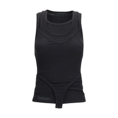ALAINPAUL Schwarze Tanktops aus Lyocell