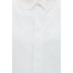 ALAINPAUL White Cotton Shortsleeve Shirt - S
