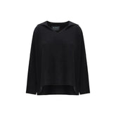 Alanui Black Cashmere Polo Shirt - S
