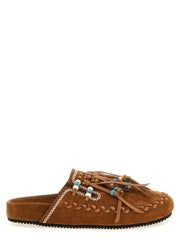 Alanui Brown Calfskin Mules - EU38/US8