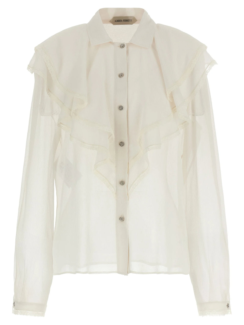 Alberta Ferretti Beige Acetate Blouse - IT40