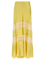 Alberta Ferretti Bicolor Viscose Mini Skirt