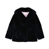 Alberta Ferretti Blue Rabbit Fur Coat