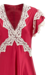Alberta Ferretti Fuchsia Viscose Long Dress