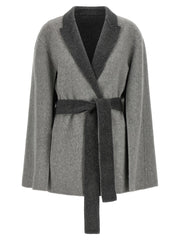 Alberta Ferretti Gray Wool Cardigan