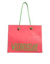 Alberta Ferretti Pink Leather Weekend Wednesday Shopping Tote Bag - Shopper Bags