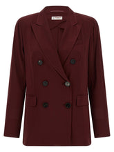 Alberto Biani Bordeaux Viscose Blazer