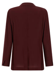 Alberto Biani Bordeaux Viscose Blazer