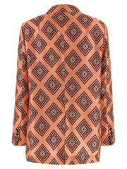 Alberto Biani Multicolor Silk Blazer
