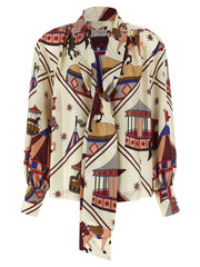 Alberto Biani Multicolor Silk Blouse - IT40