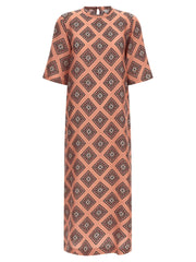 Alberto Biani Multicolor Silk Long Dress