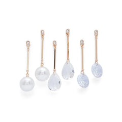 ALDO Blue Glass Earrings - One Size