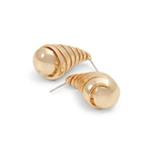 ALDO Gold Elastane Earrings - One Size