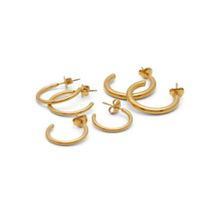 ALDO Gold Elastane Earrings - One Size