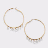 ALDO Gold Elastane Earrings - One Size
