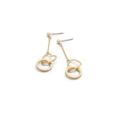 ALDO Gold Elastane Earrings - One Size