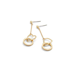ALDO Gold Elastane Earrings - One Size