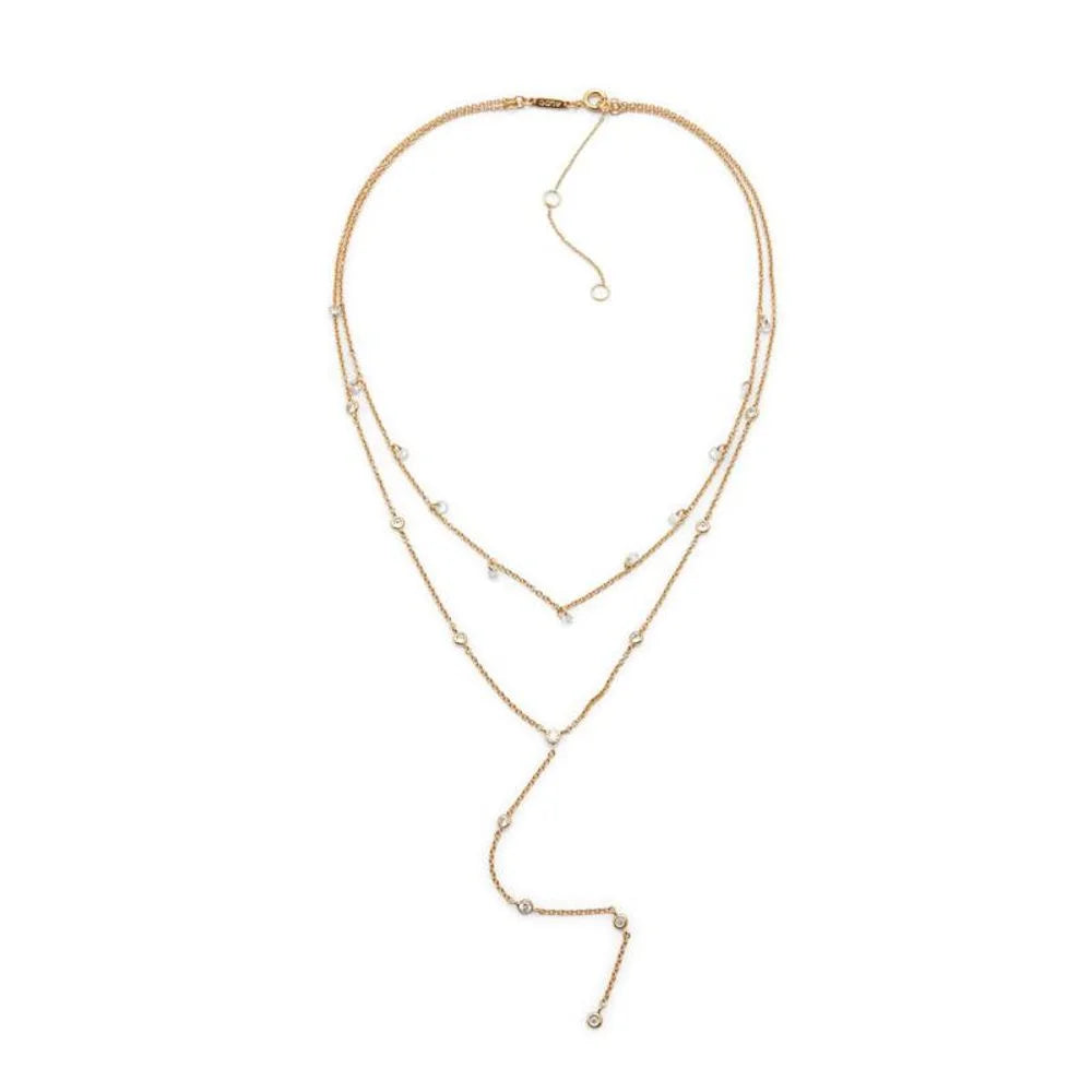 ALDO Gold Elastane Necklace - One Size