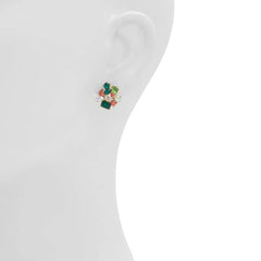 ALDO Green Elastane Earrings - One Size