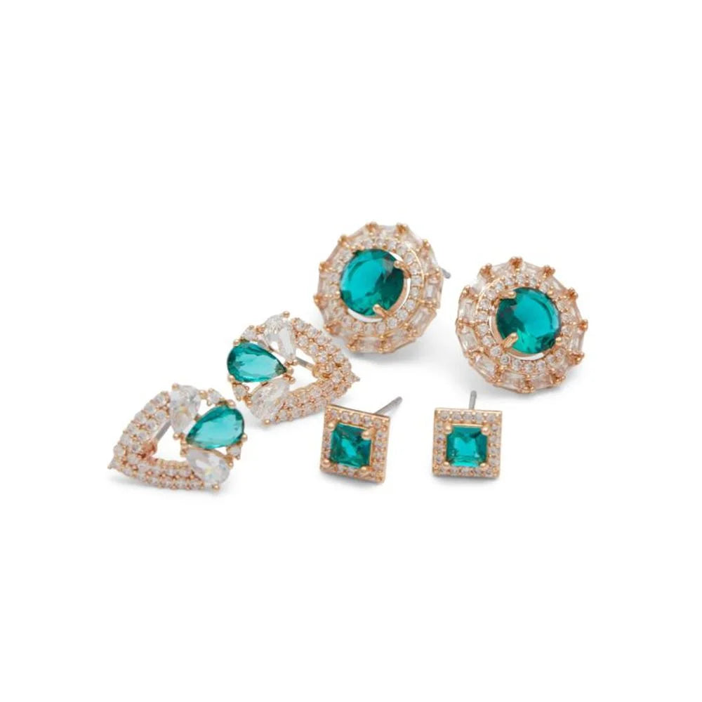 ALDO Green Elastane Earrings - One Size