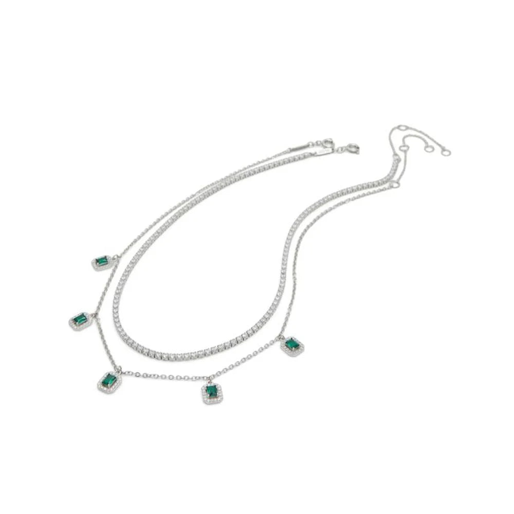 ALDO Green Elastane Necklace - One Size